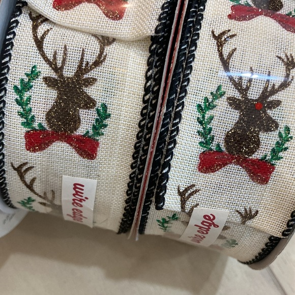 Bundle (4) rolls Christmas holiday ribbon - Picture 4 of 10